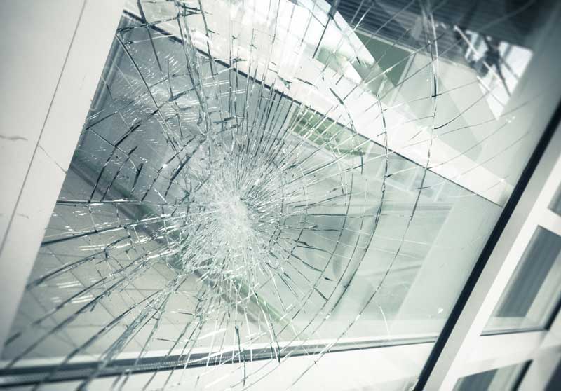 hail damage repair for broken windows and doors